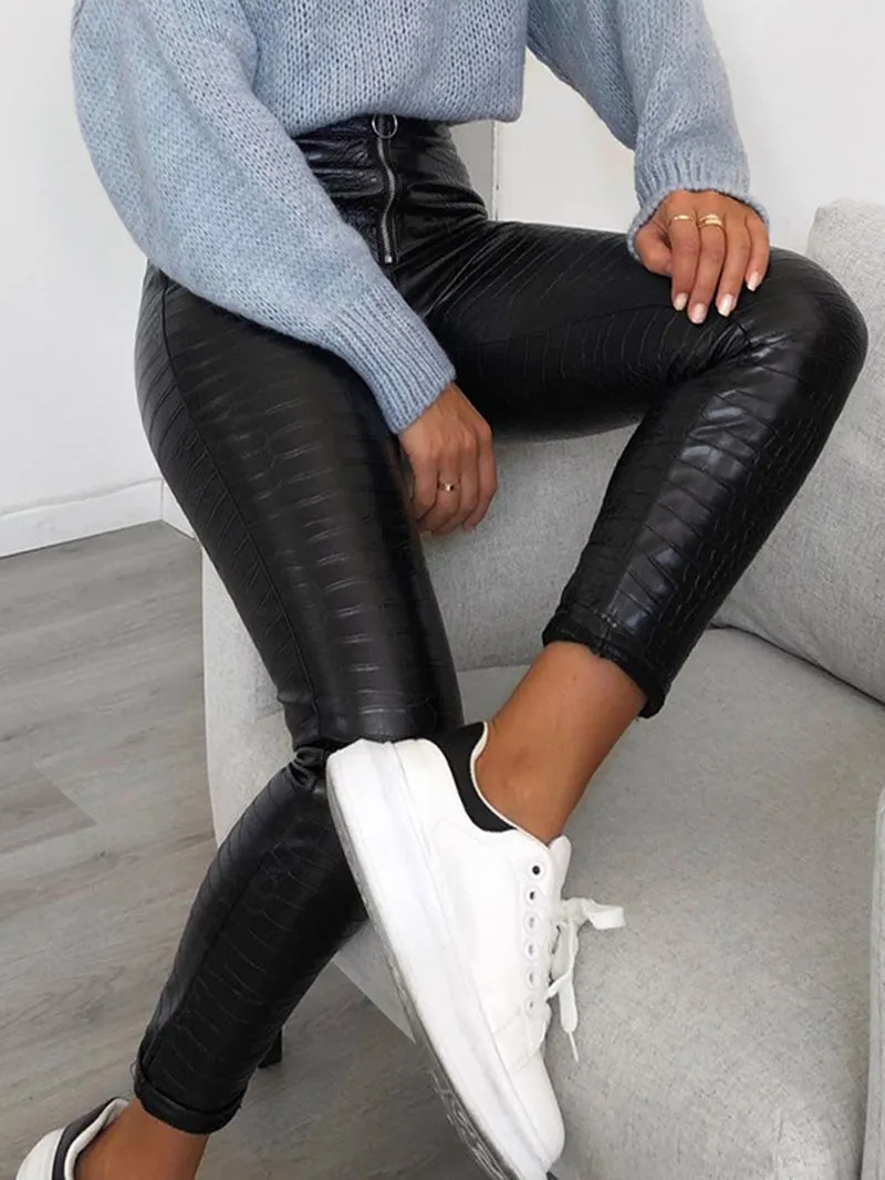 Stretchy Sexy PU Pants