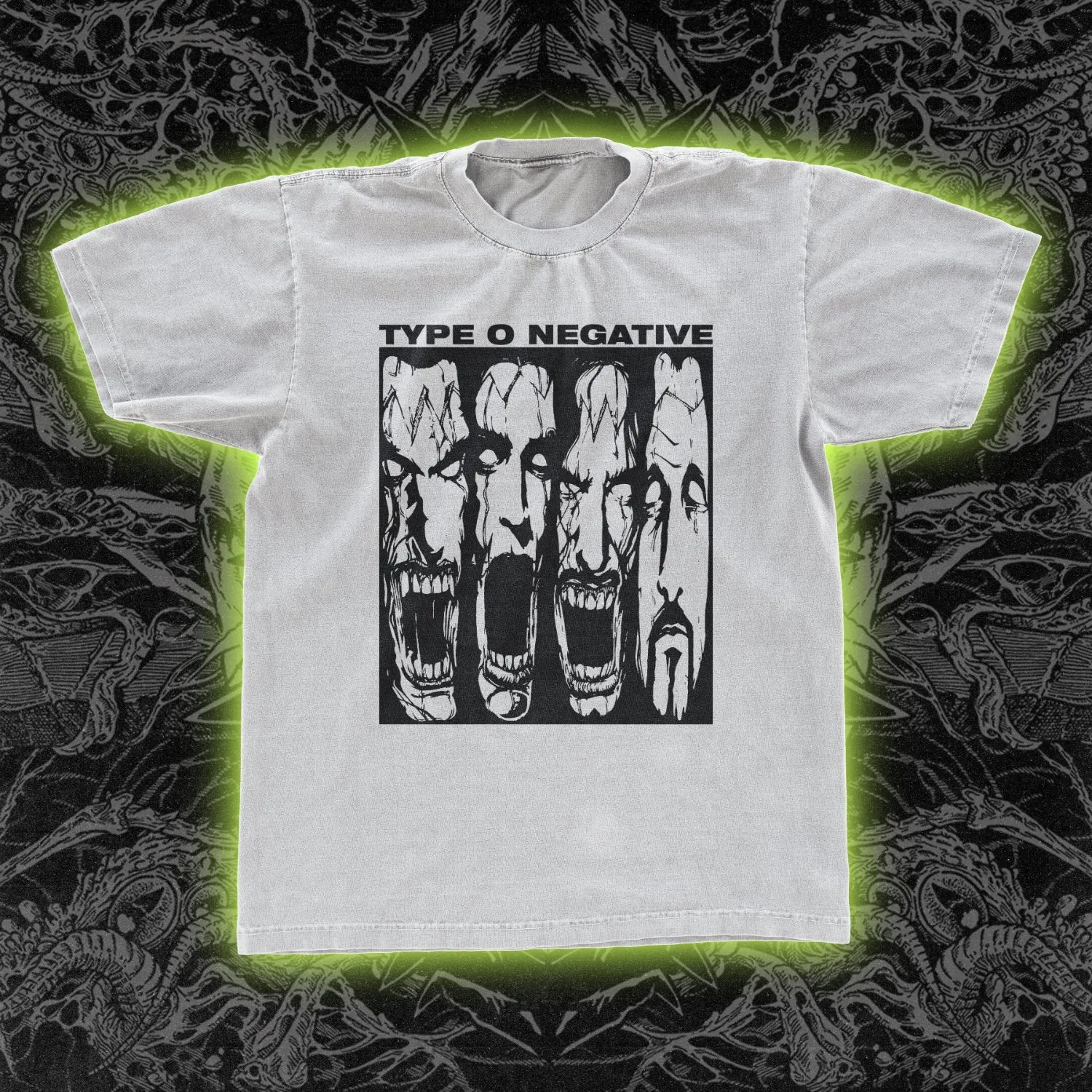 Type O Negative Faces Classic Tee