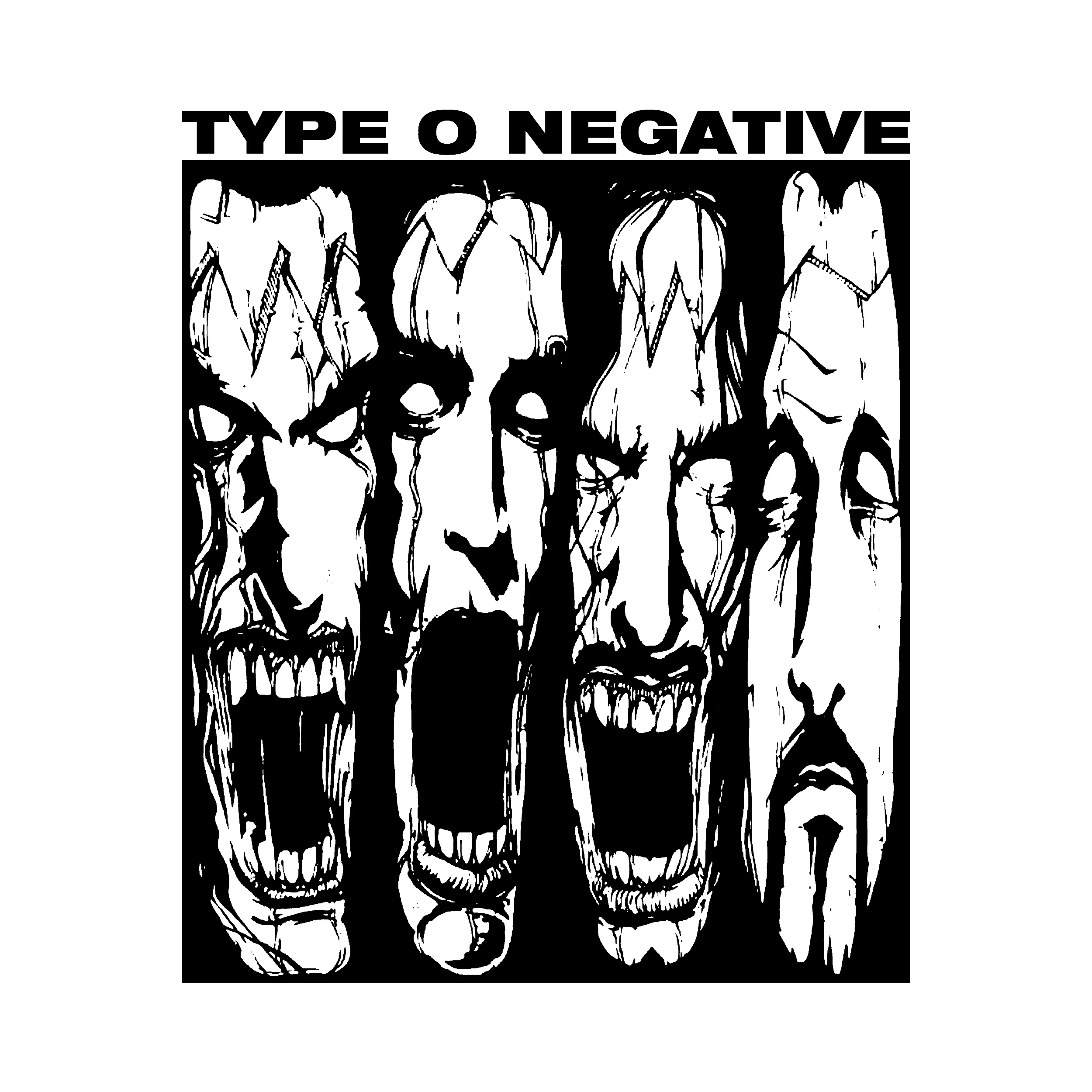 Type O Negative Faces Classic Tee