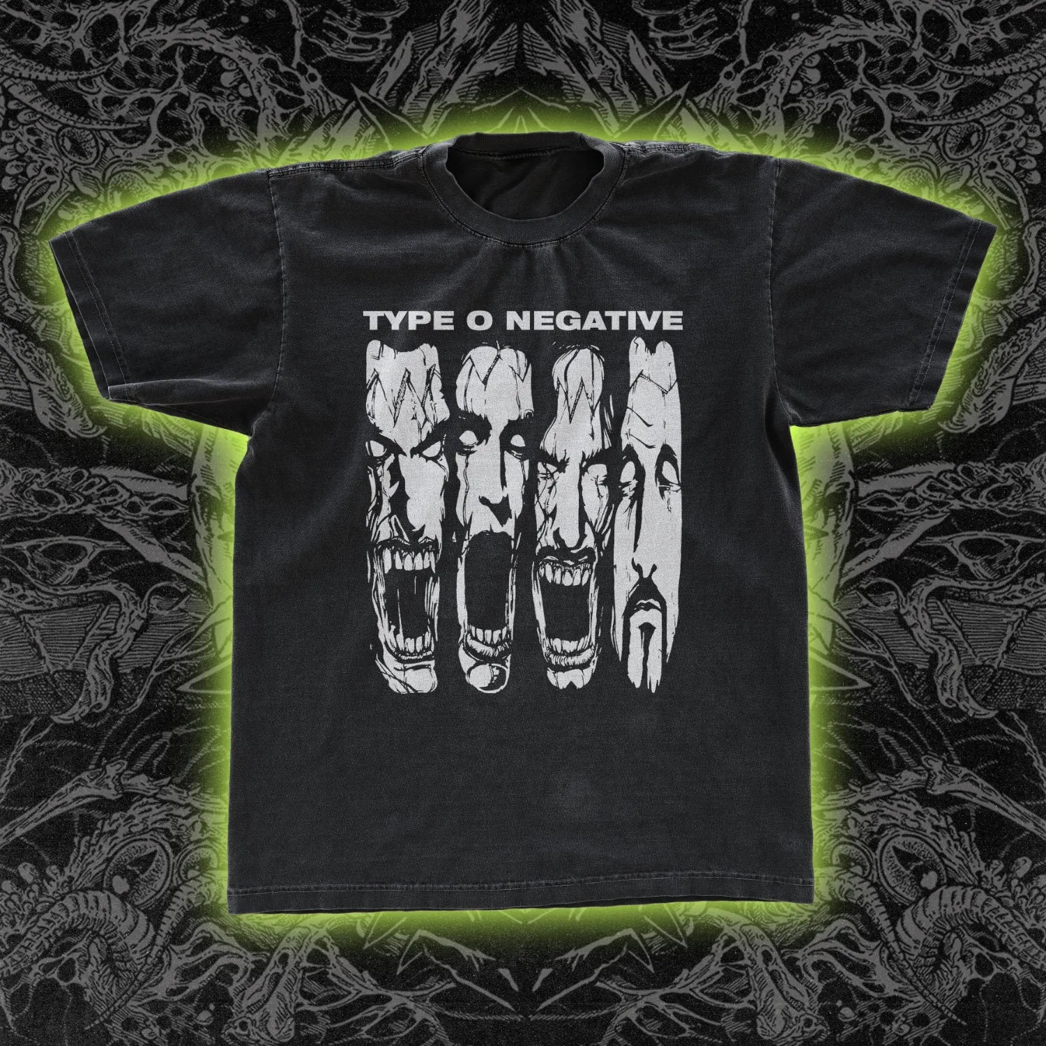 Type O Negative Faces Classic Tee