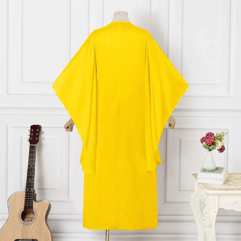 VONDA Summer Sundress Women Bohemian Casual Loose Printed Party Maxi Dress Elegant Ruffled 3/4 Bat Sleeve Beach Robe Femme L S4700128