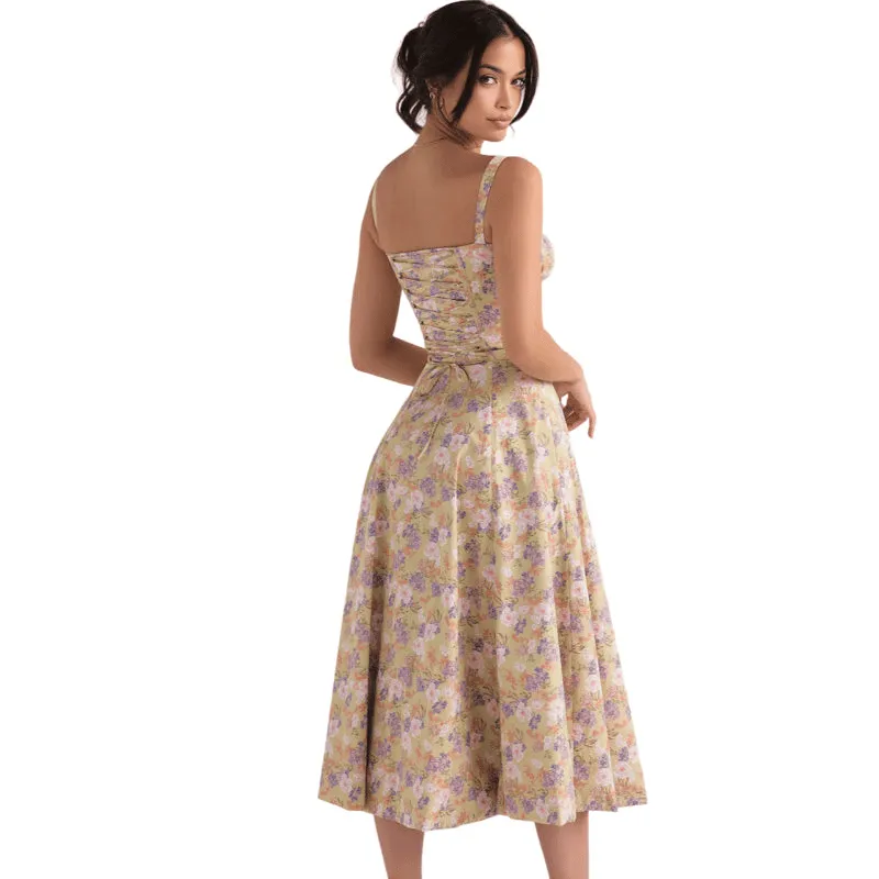 Waist Shaper Floral Dress