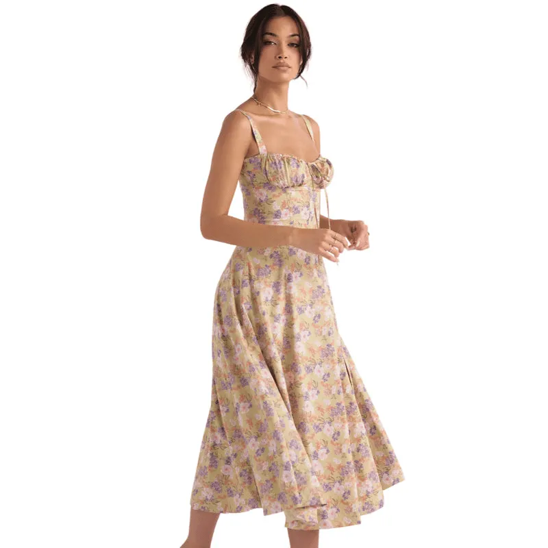 Waist Shaper Floral Dress