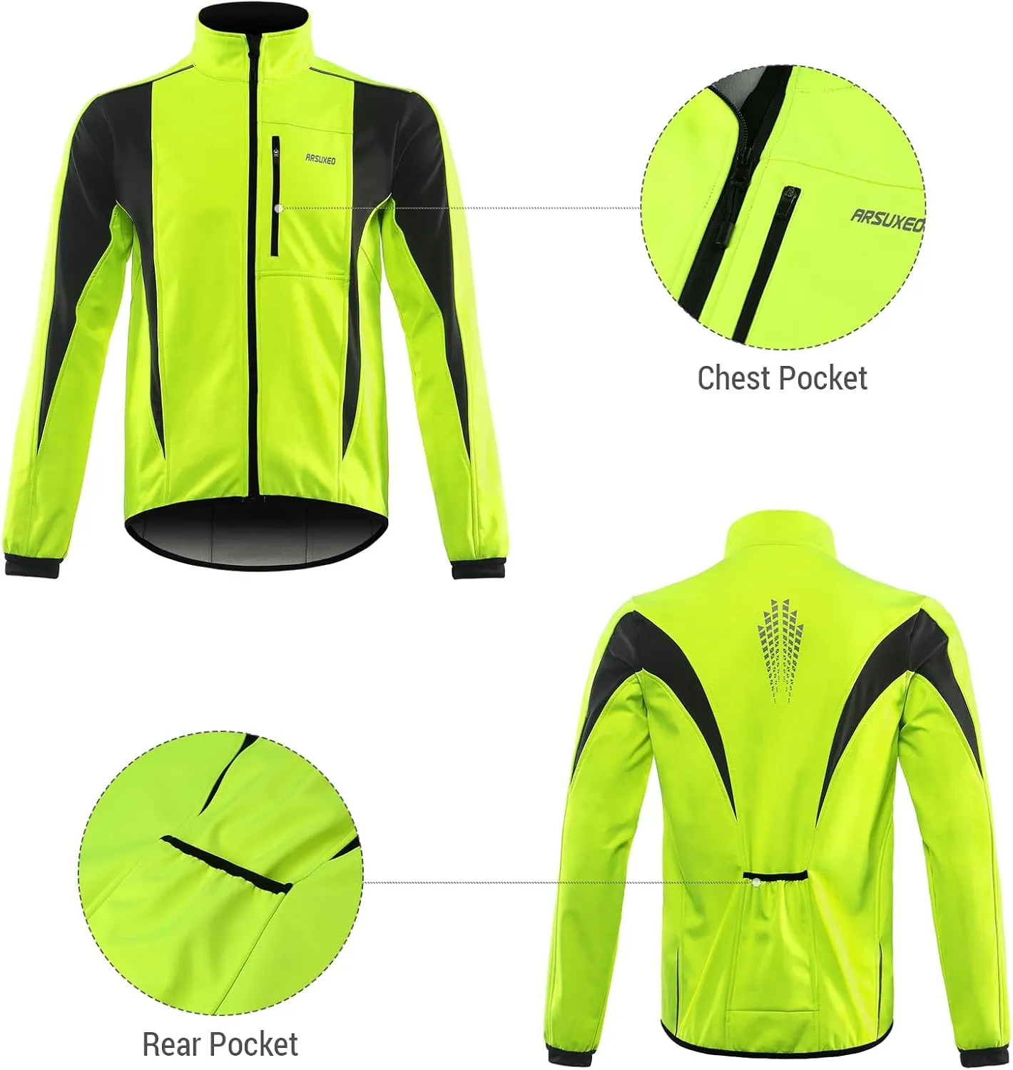 Winter Warm UP Cycle Jacket Breathable Bike Outerwear Windproof Waterproof Cycle Jacket
