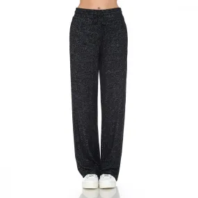Women's Brushed Hacci Wide Leg Stretchy Drawstring Lounge Pants