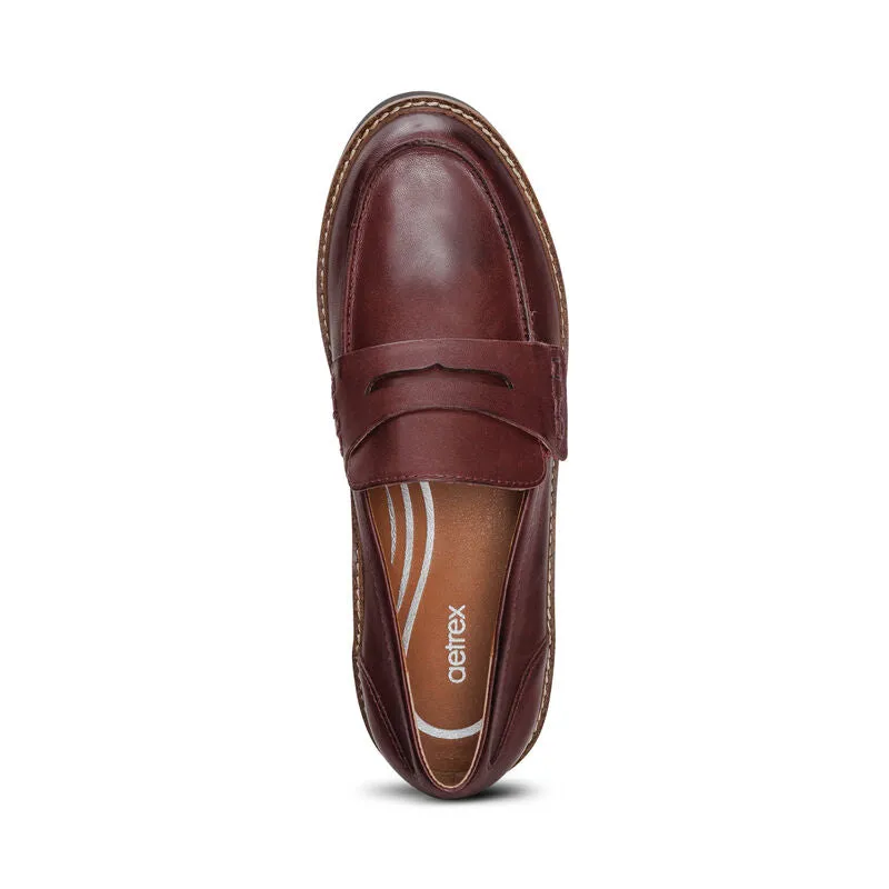 Women's Collette Arch Support Loafer - Burgundy