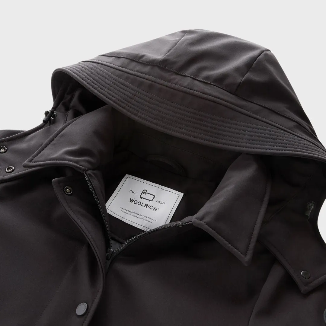 Woolrich Women's Firth Down Hooded Trench Black